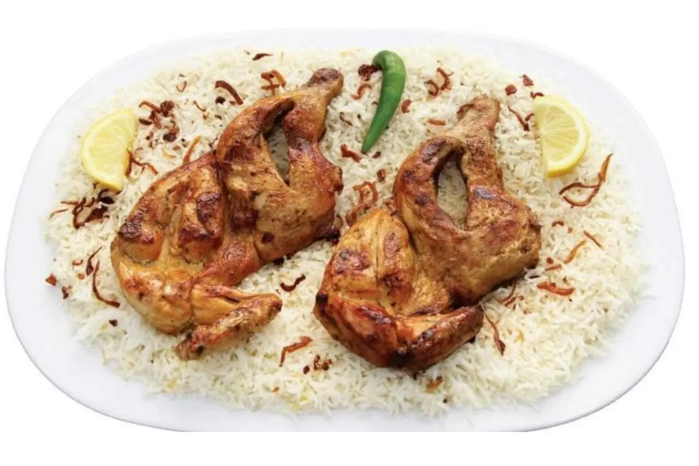 دجاج مظبي مع الأرز - دجاجة كاملة