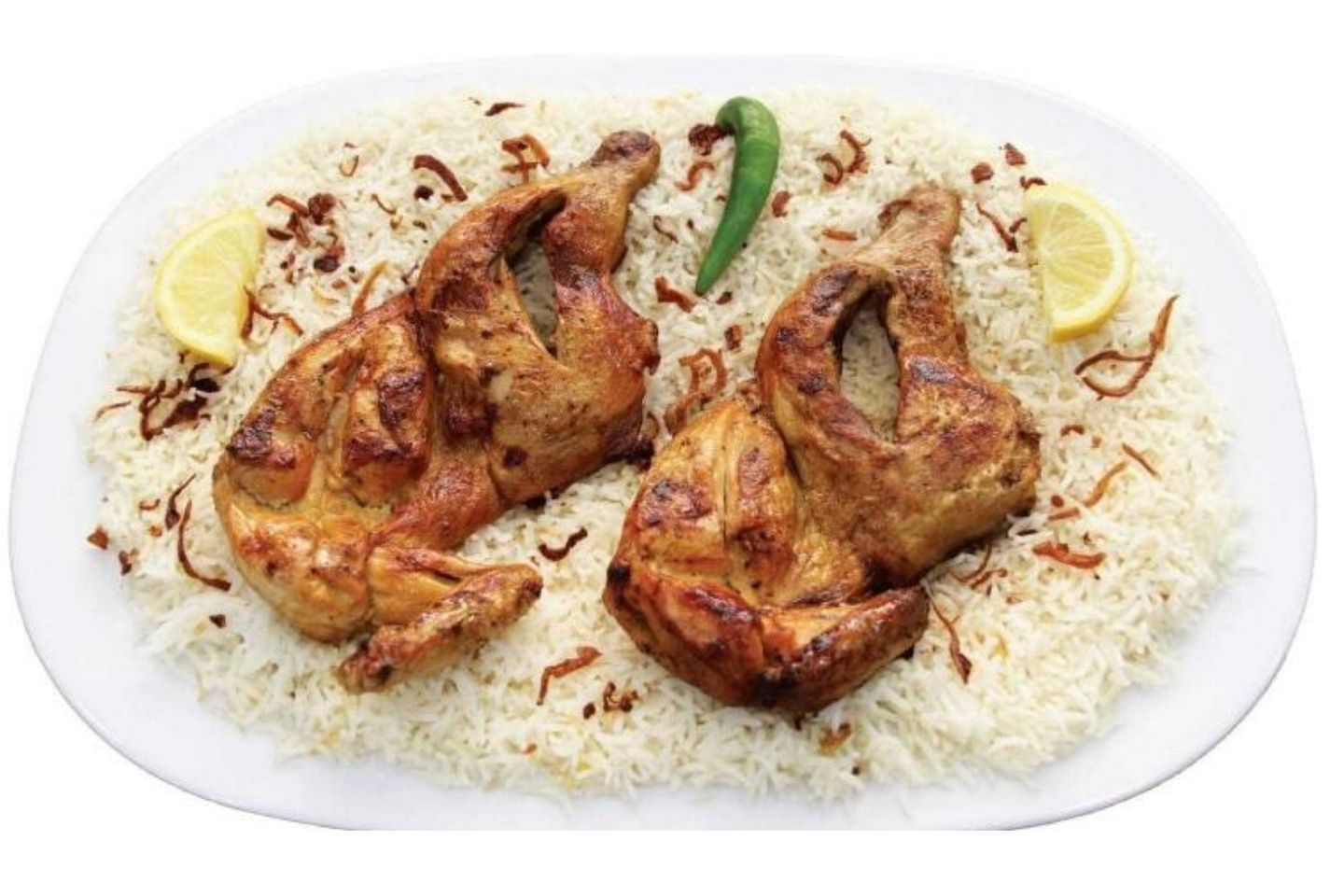 دجاج مظبي مع الأرز - دجاجة كاملة
