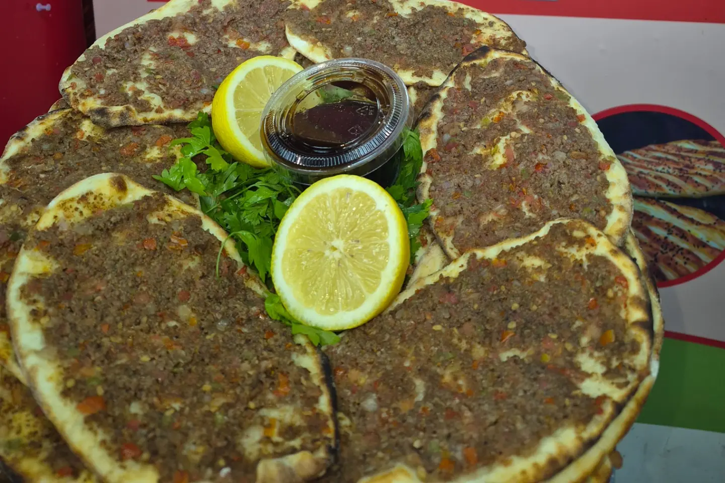 Pomegranate Molasses Sfiha - 10 Pieces