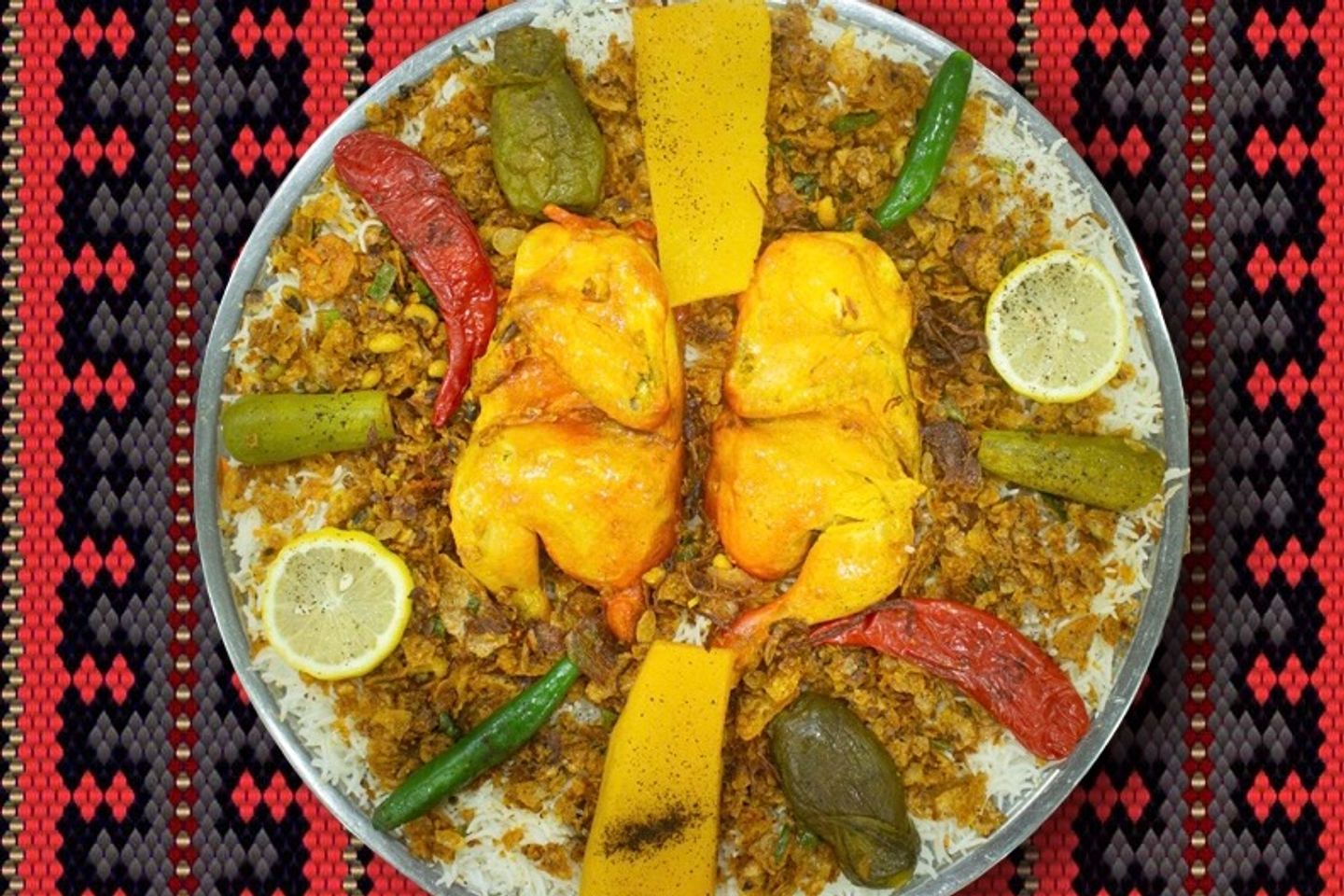 نص دجاج مندي - نص حبة
