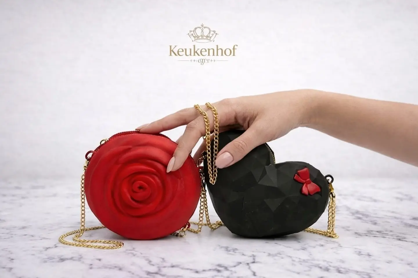 Love Touch Bags - Red Rose Shape