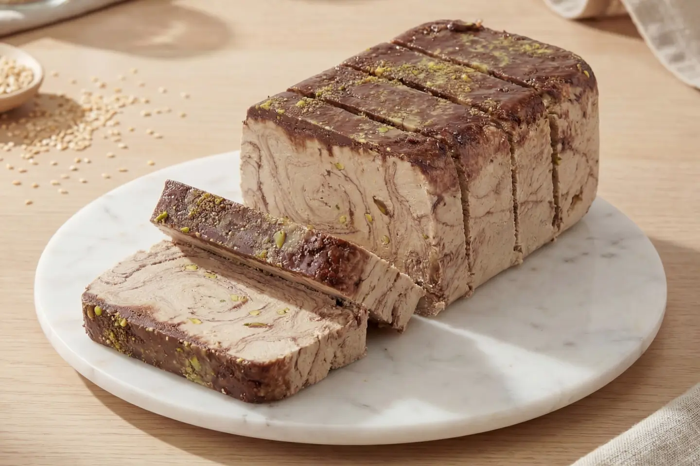 Halva With Dark Chocolate And Pistachio - 300 Grams