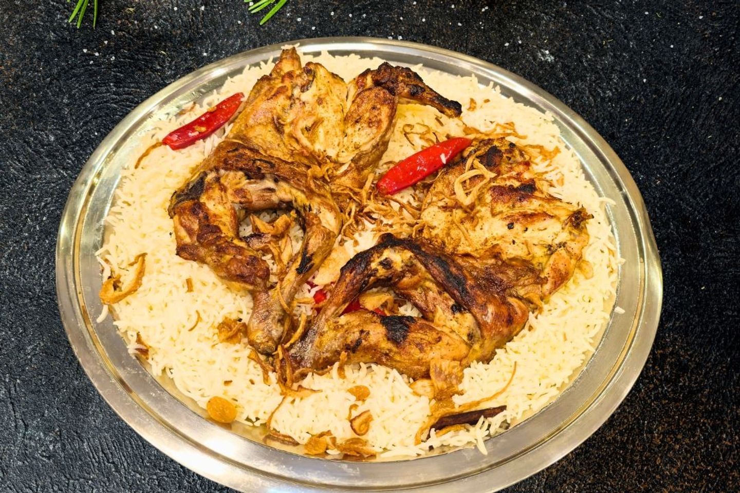مظبى مع أرز مندى - حبة كاملة