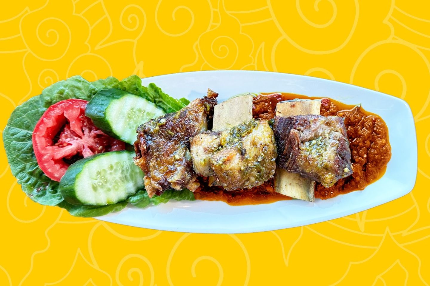 Iga Bakar - Sambel Merah