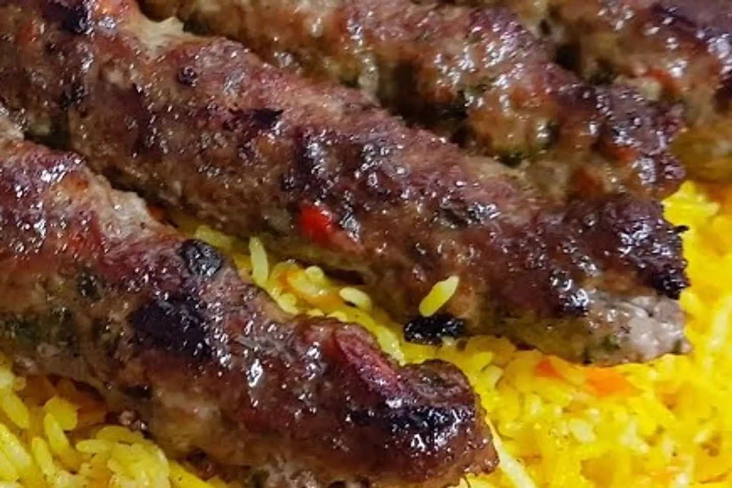 كباب لحم مع الرز - نفر