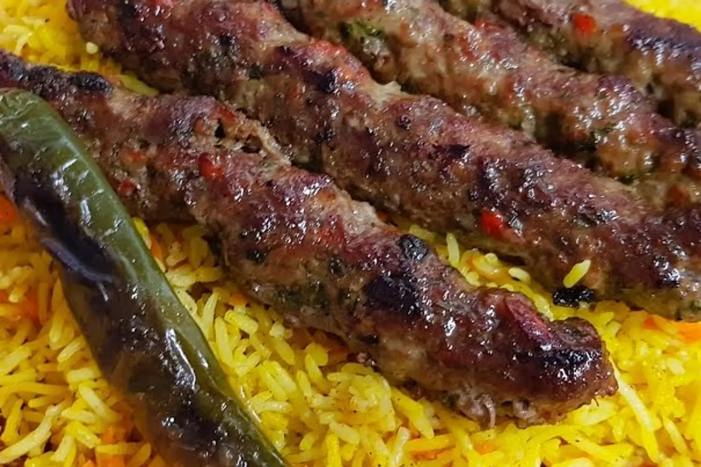 أوصال لحم مع الرز - نصف كيلو