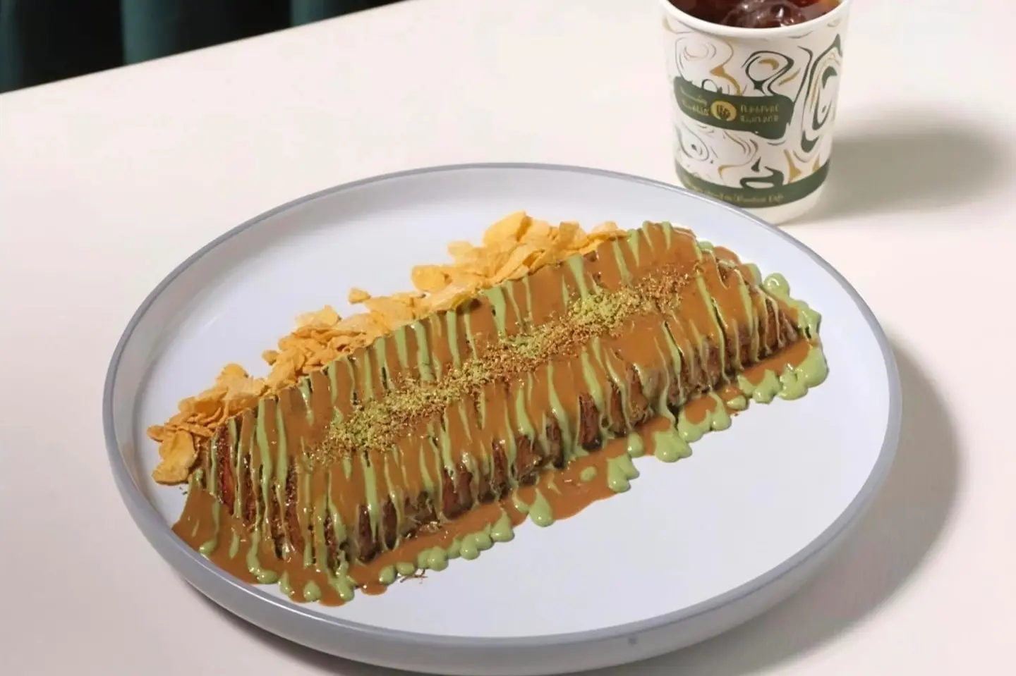 كنافة قشطه مكس مستطيله - صغير