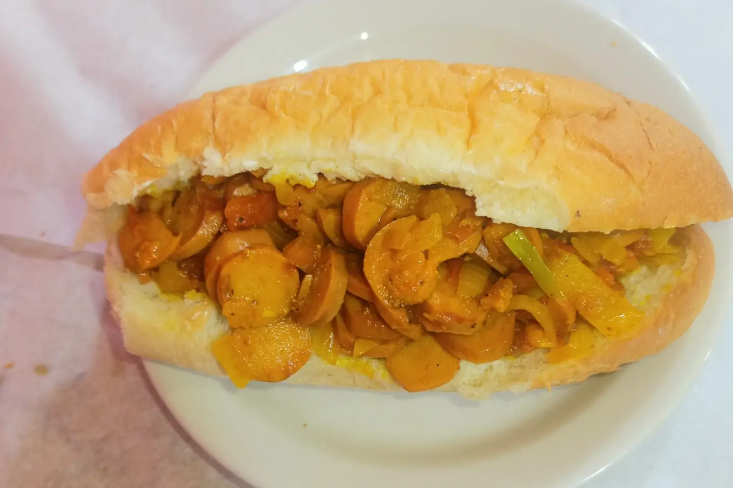 Sausage Sandwich With Samoli Bread - Without Cheese