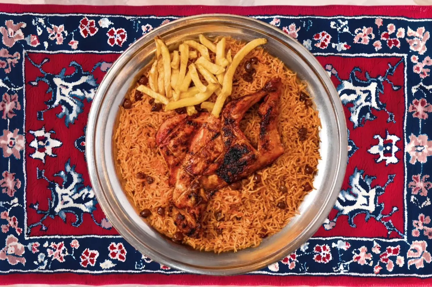 Charcoal Chicken With Rice - Half A Chicken