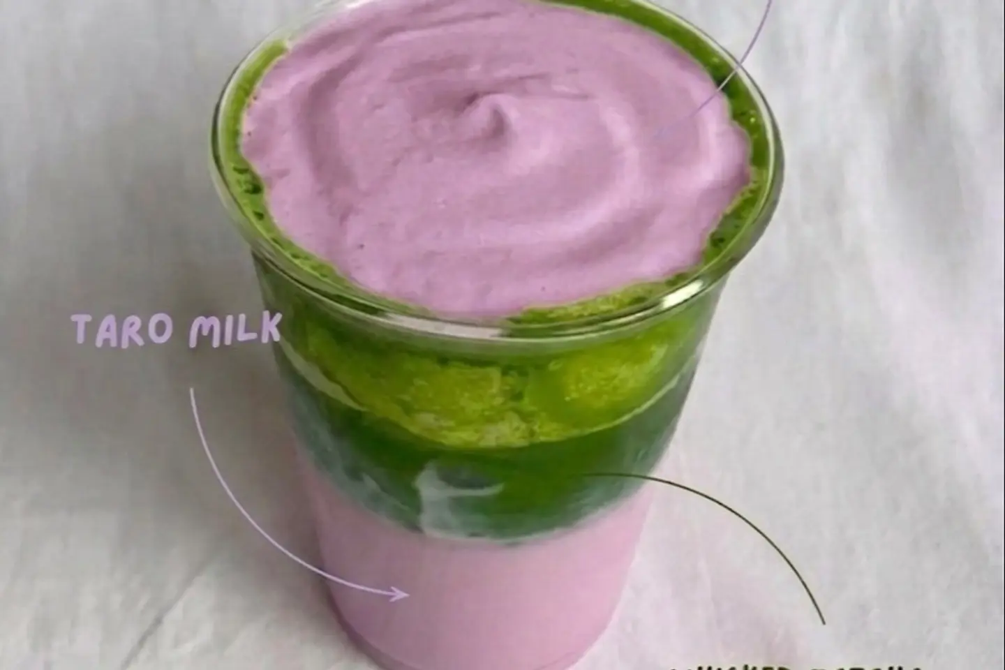 Taro Matcha With Cream - Small