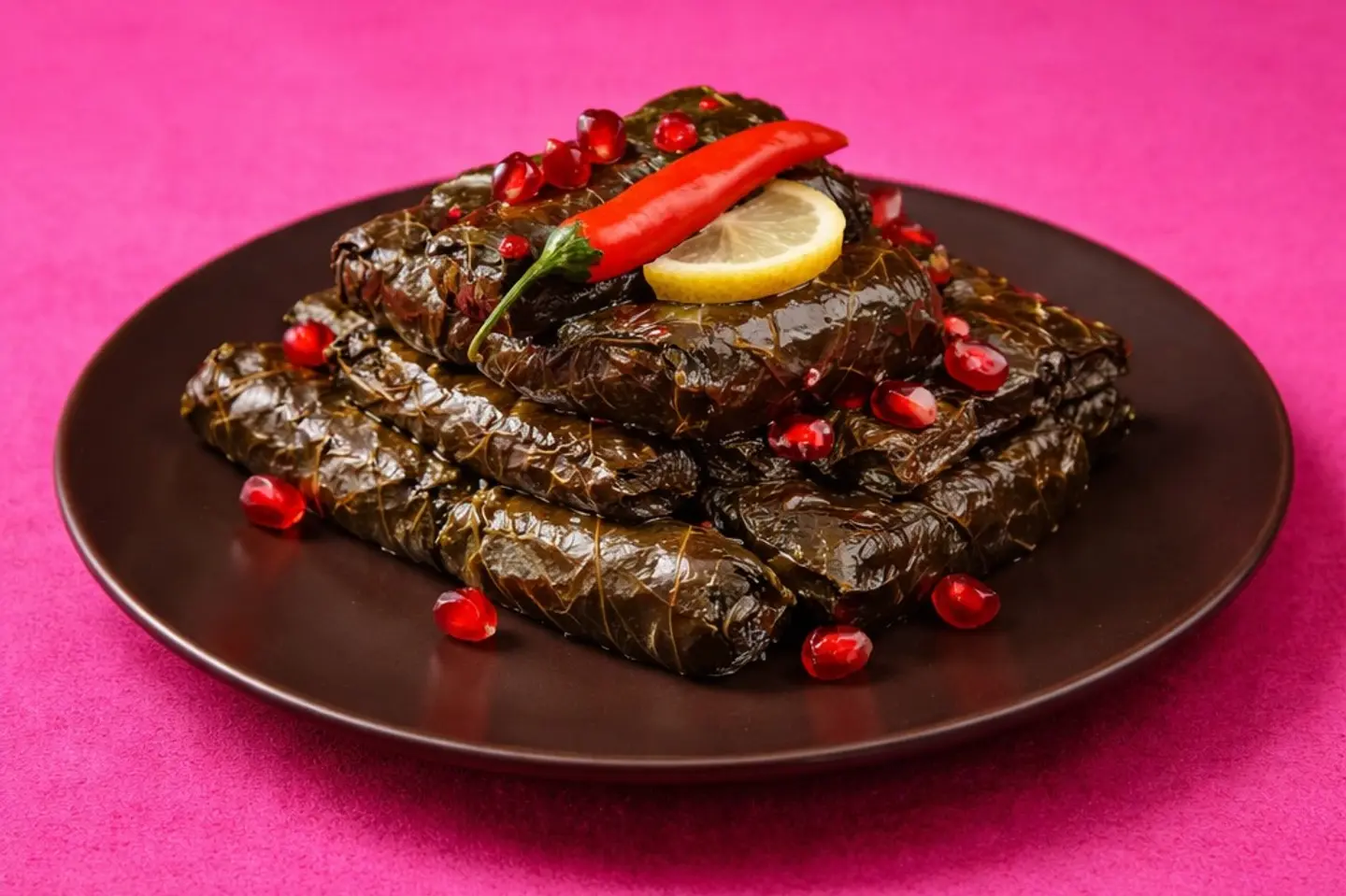 ورق عنب حار - وسط