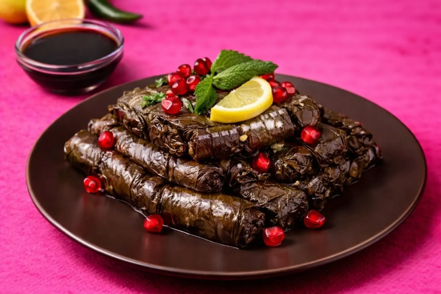 ورق عنب بدبس رمان - وسط