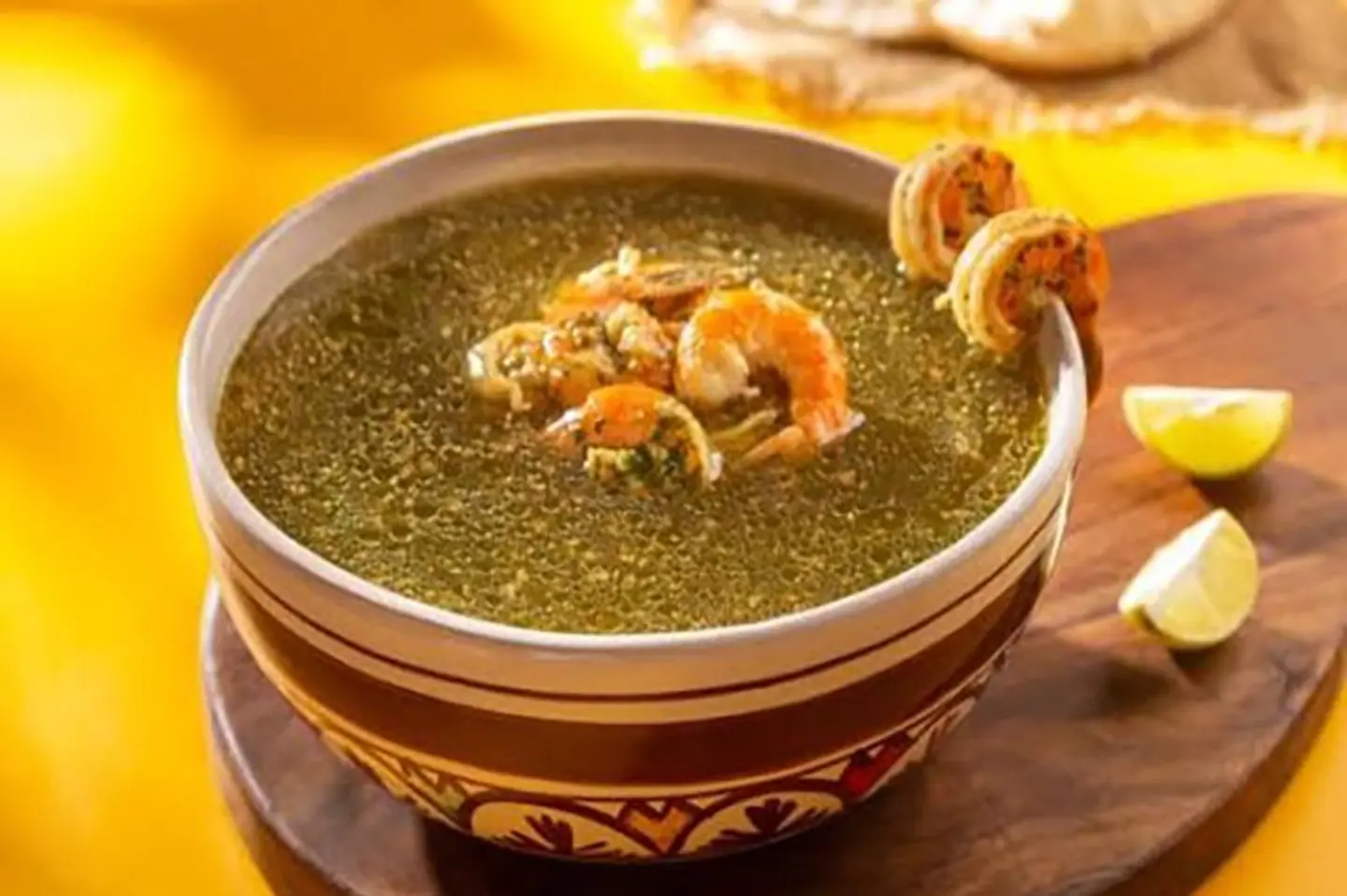 ملوخية بالجمبري - ملوخيه ساده