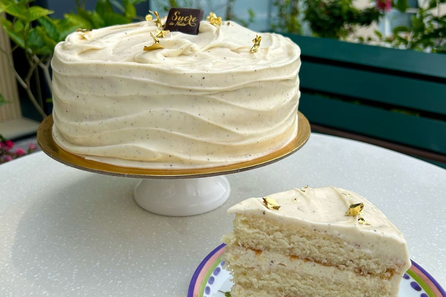 Vanilla Bean Cake - Slice