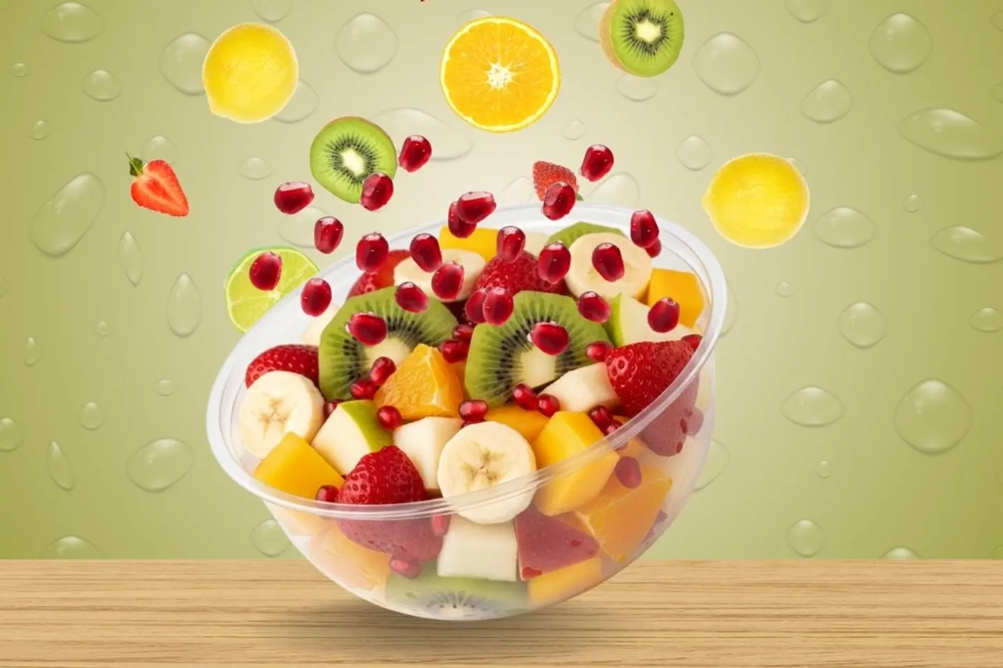 Fruit Salad With Ice Cream - Small