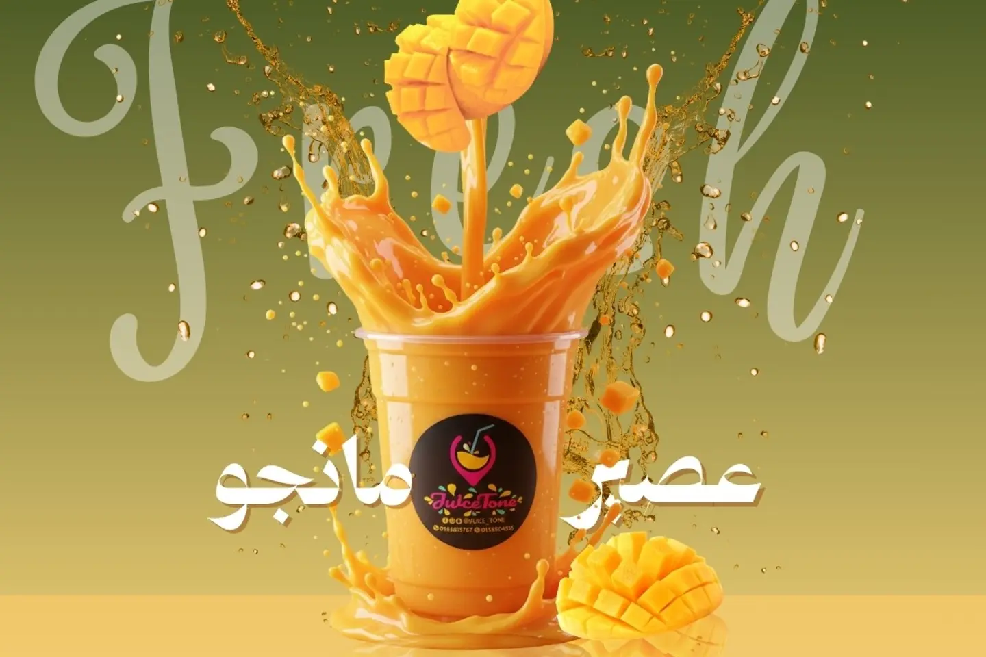 Fresh Mango Juice - 500 Ml