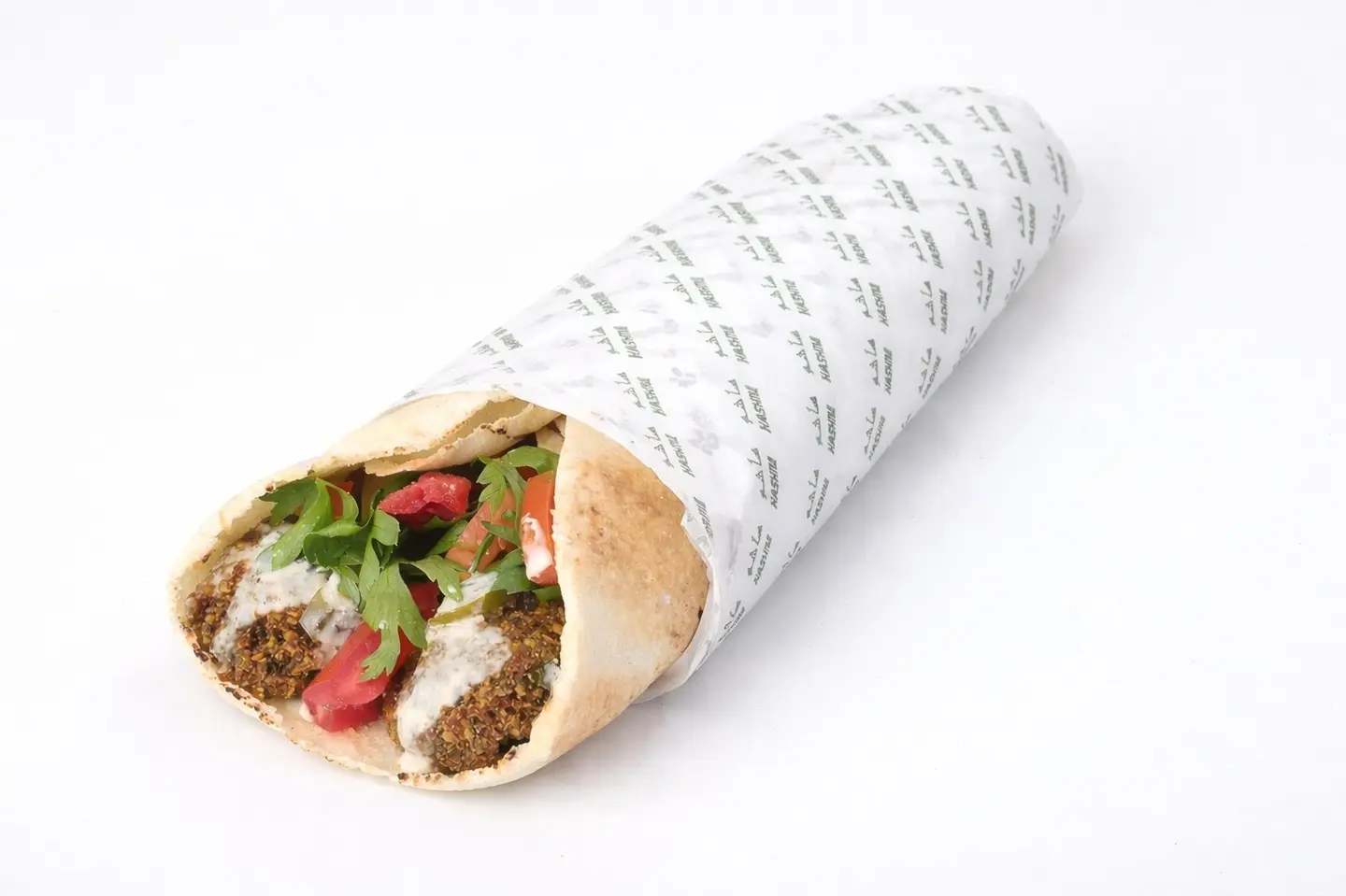 ساندويتش فلافل - خبز شامي