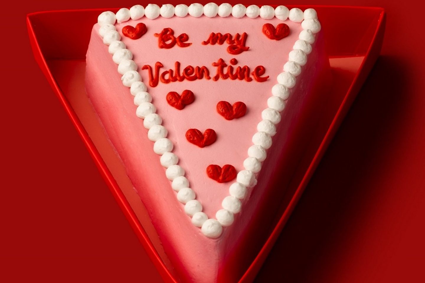 Triangle Cake Valentine A - Vanilla