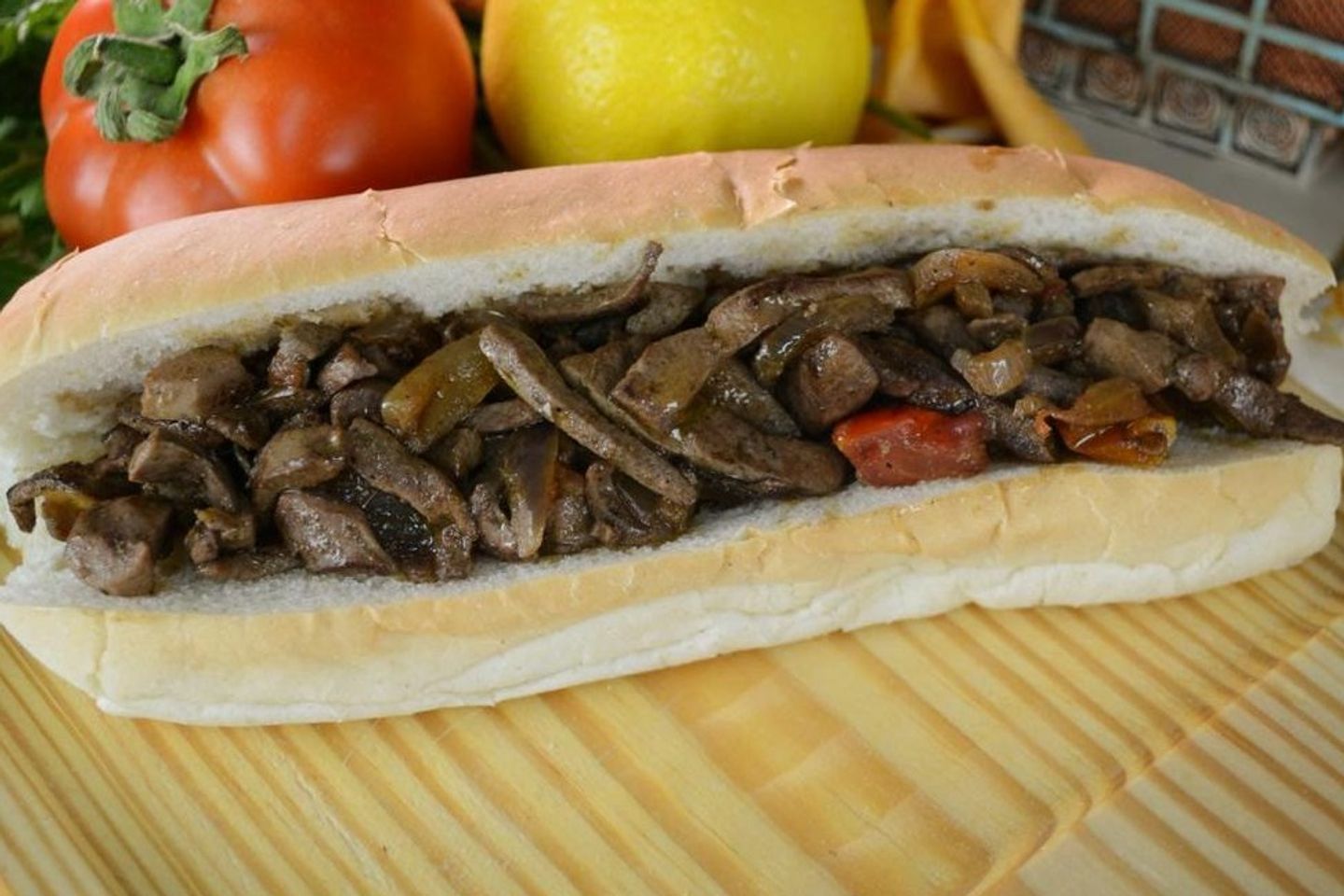 كبدة- غنم - خبز صاج