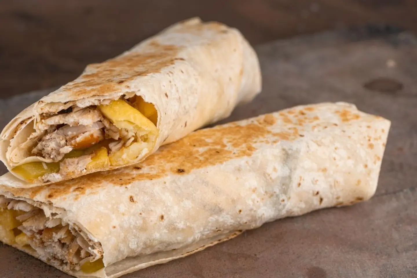 Boiled Egg With Cheese - Saj Bread