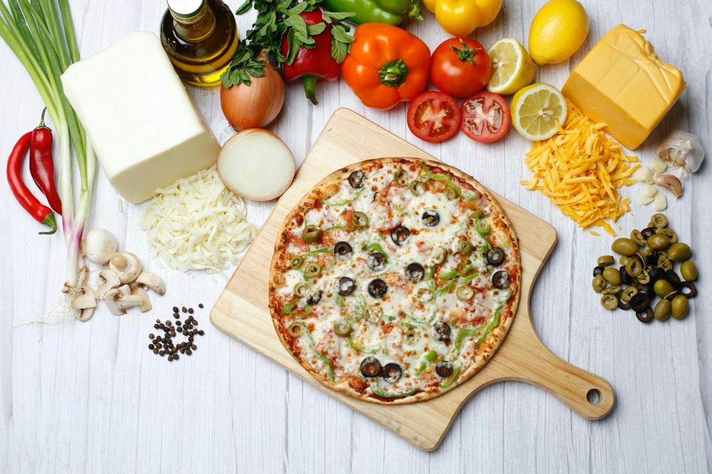 بيتزا خضار - صغير