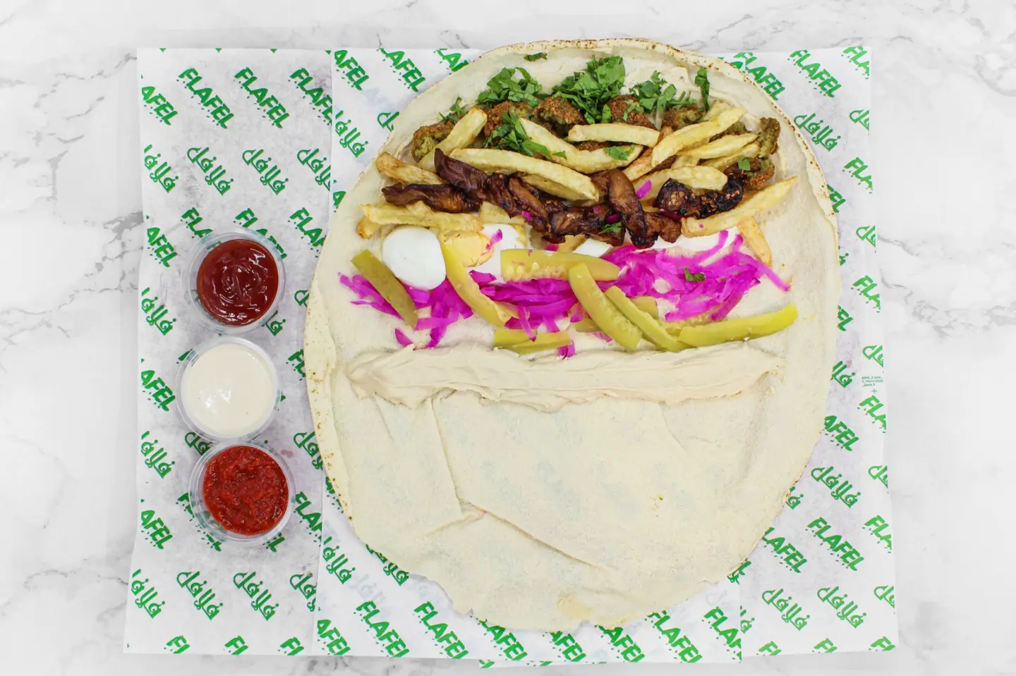 Falafel Sandwich Big - Falafel Sandwich   Big