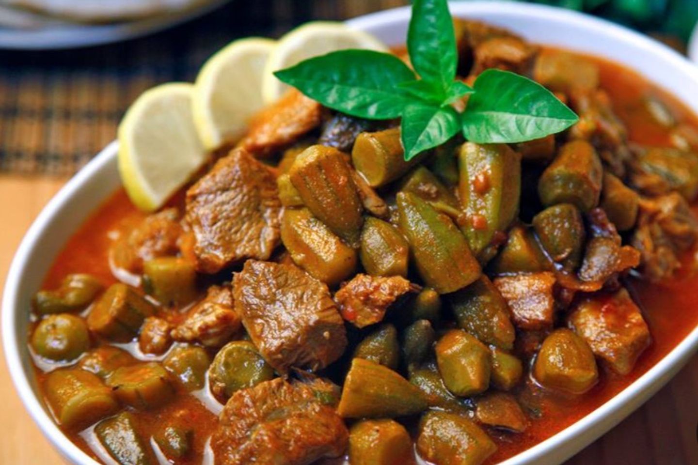 بامية بدون لحم - كبير