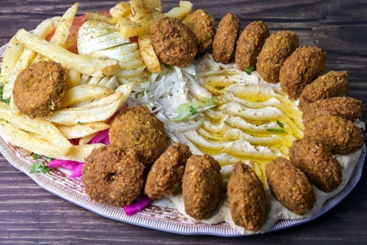 صحن فلافل مشكل - صغير