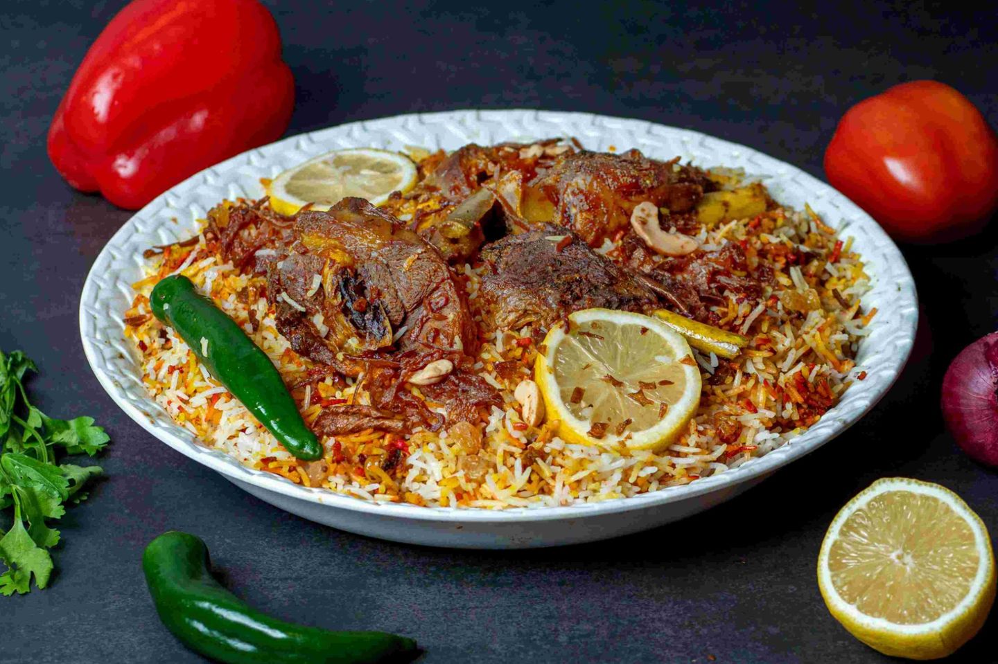 رز برياني - نفر لحم