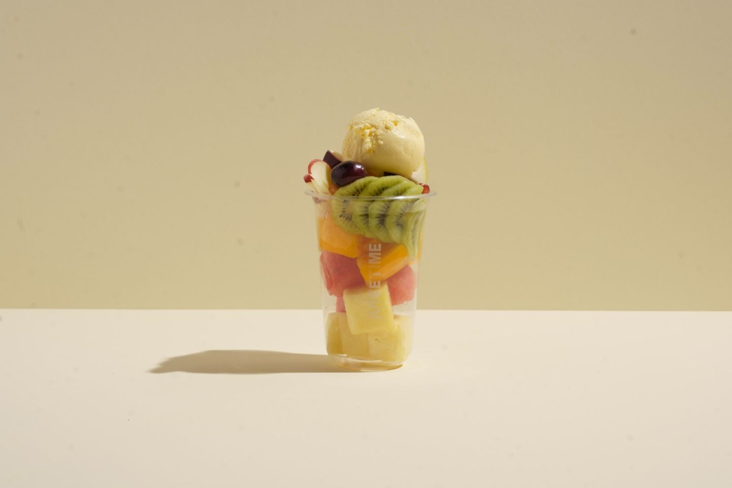 Fruit Salad With Ice Cream Cup - Medium