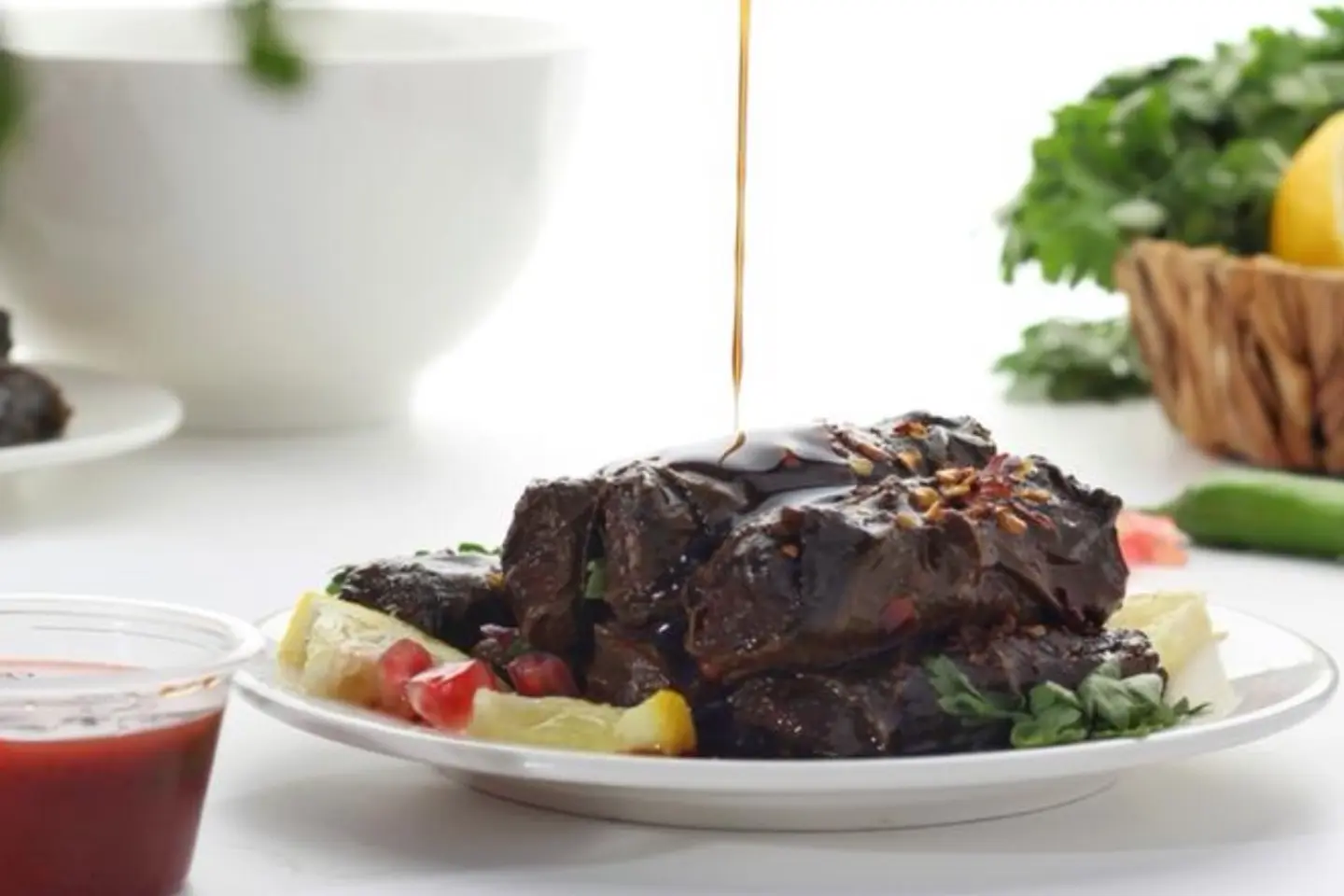 ورق عنب بدبس الرمان - وسط