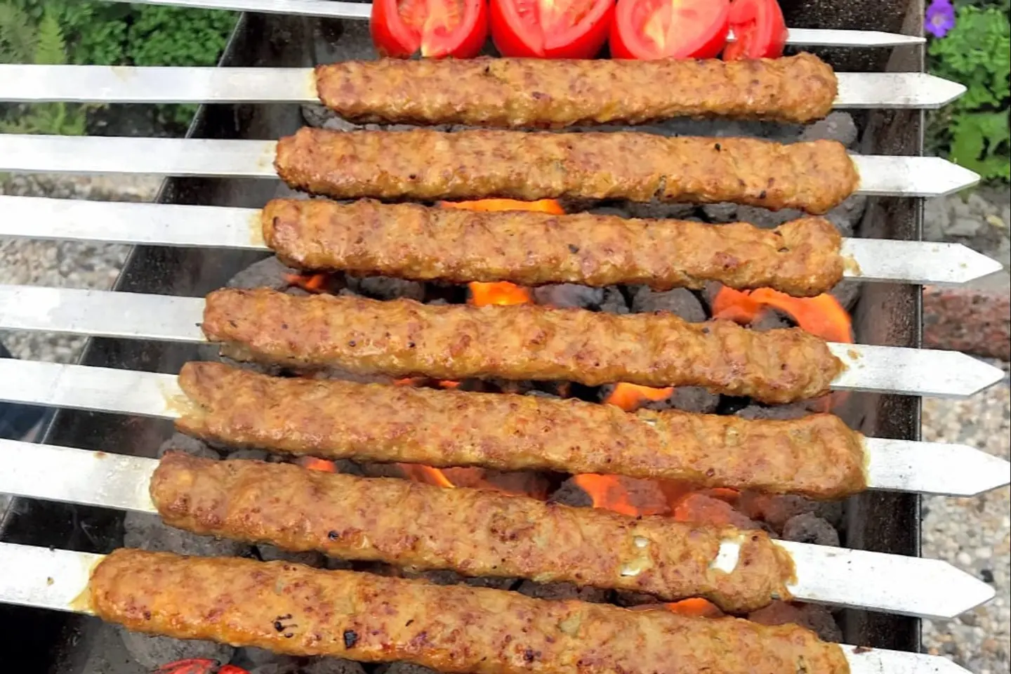 كباب لحم - كيلو كباب مع رز