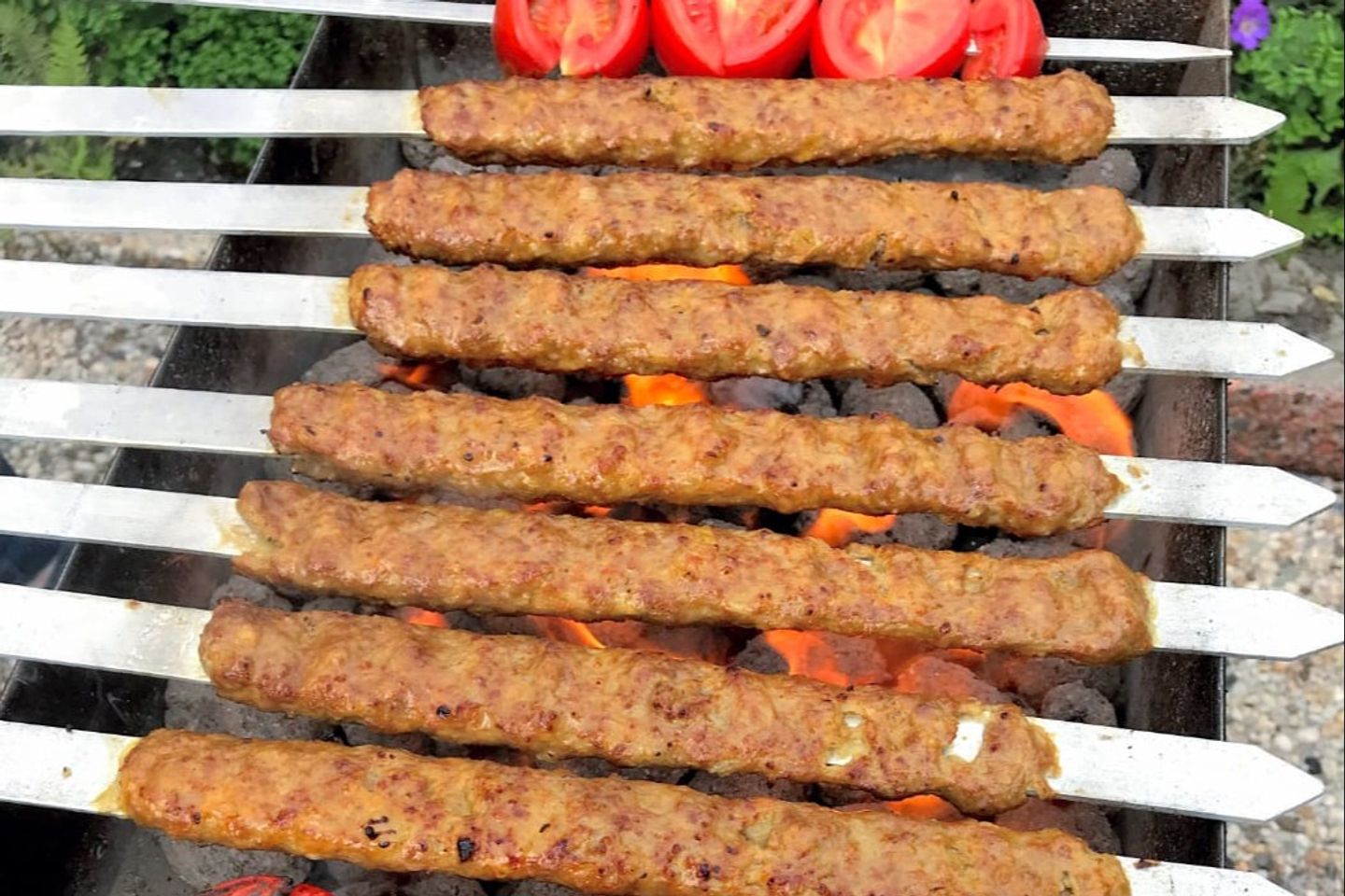 كباب لحم - كيلو كباب مع رز