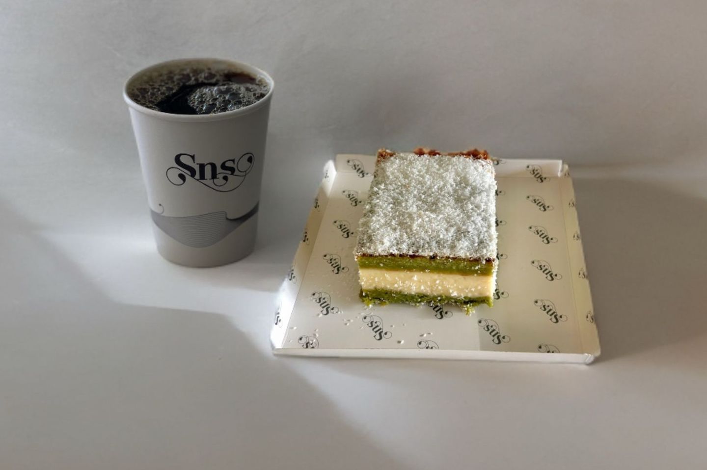 Coffee Day+ Dessert - Coffee Day + Pistachio Basbousa Cheesecake