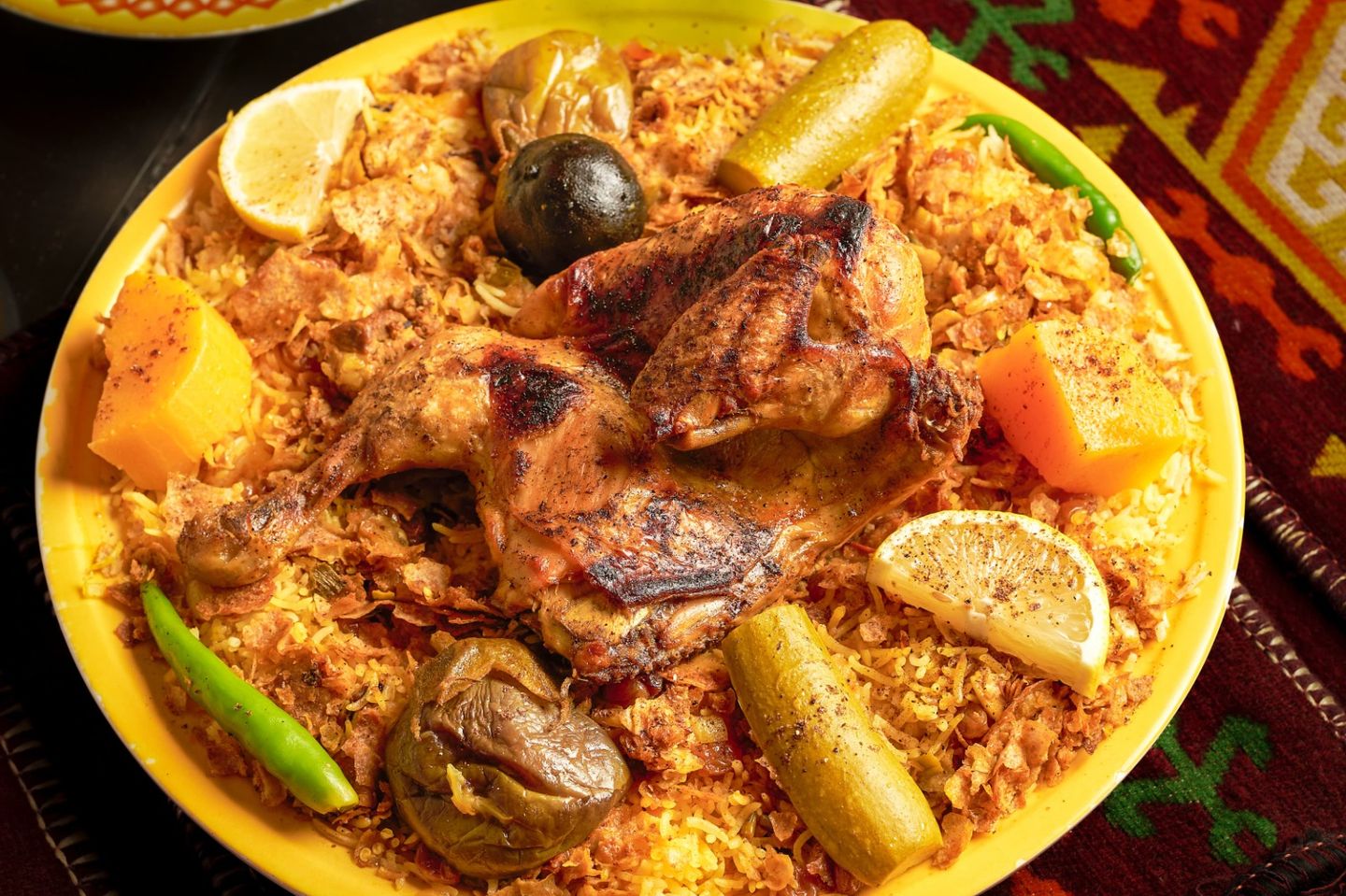 كبسة لبدة دجاج - ربع دجاجة