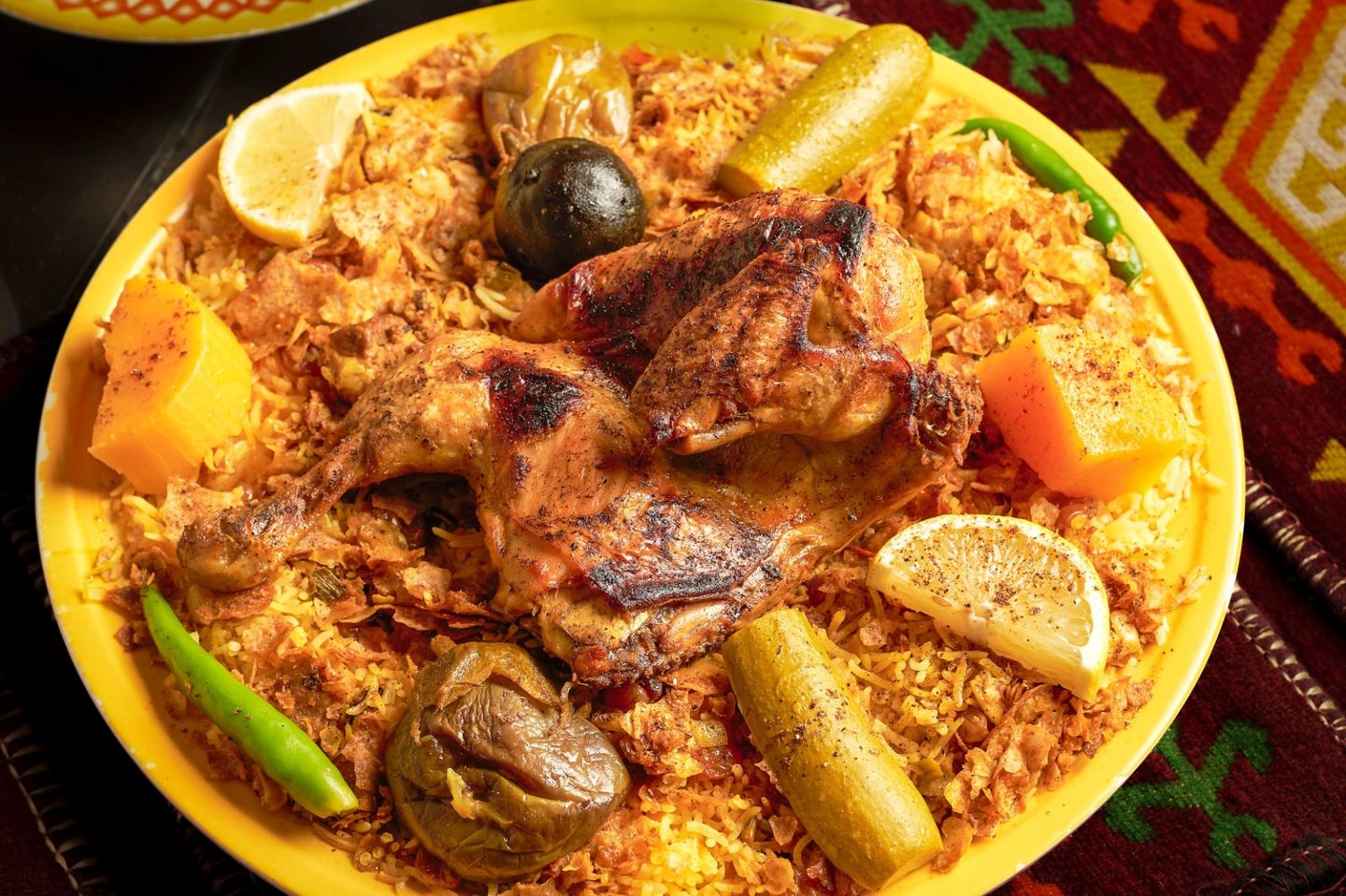 كبسة لبدة دجاج - ربع دجاجة