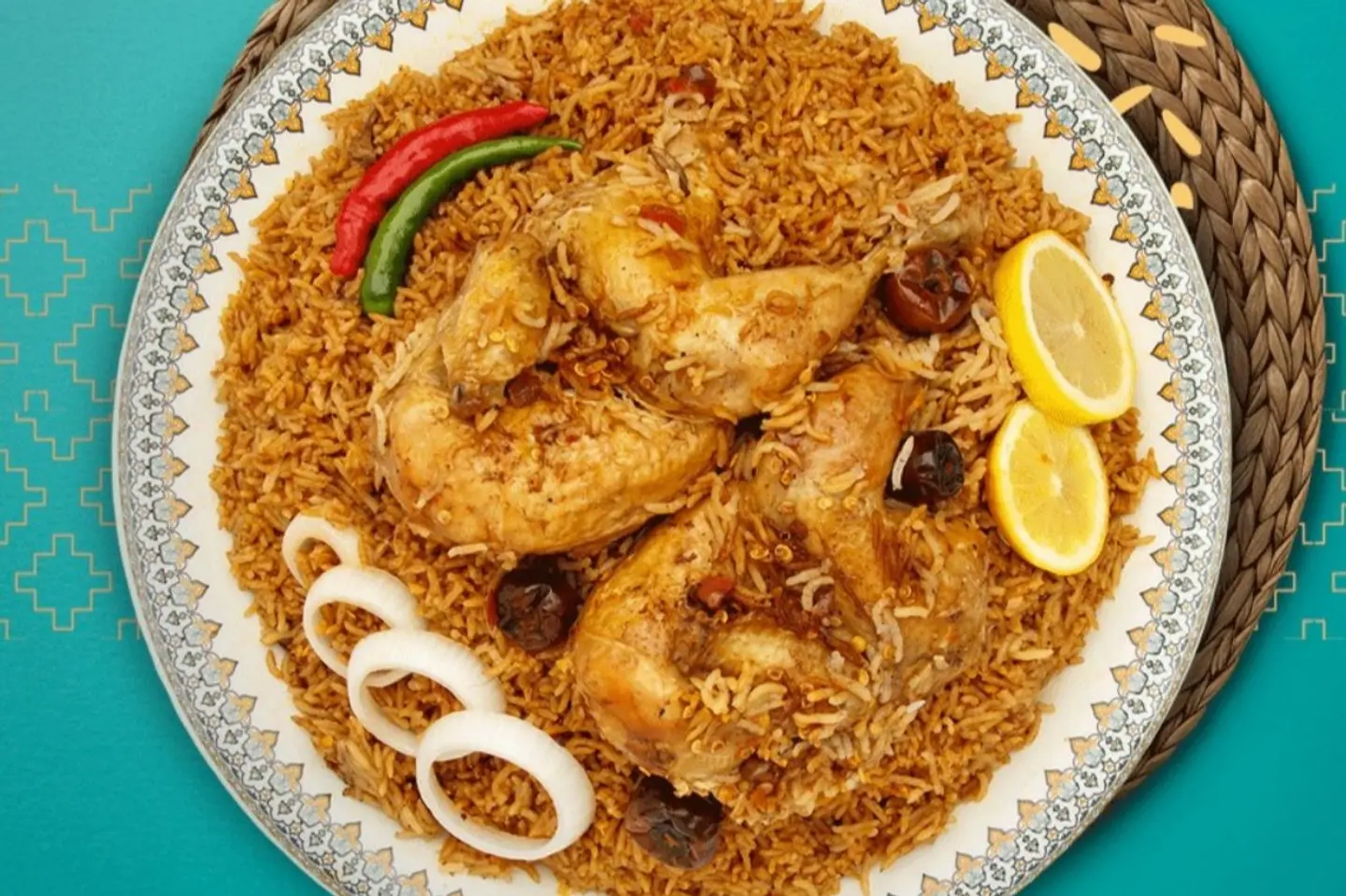 Madghot Chicken With Rice - Half Chicken