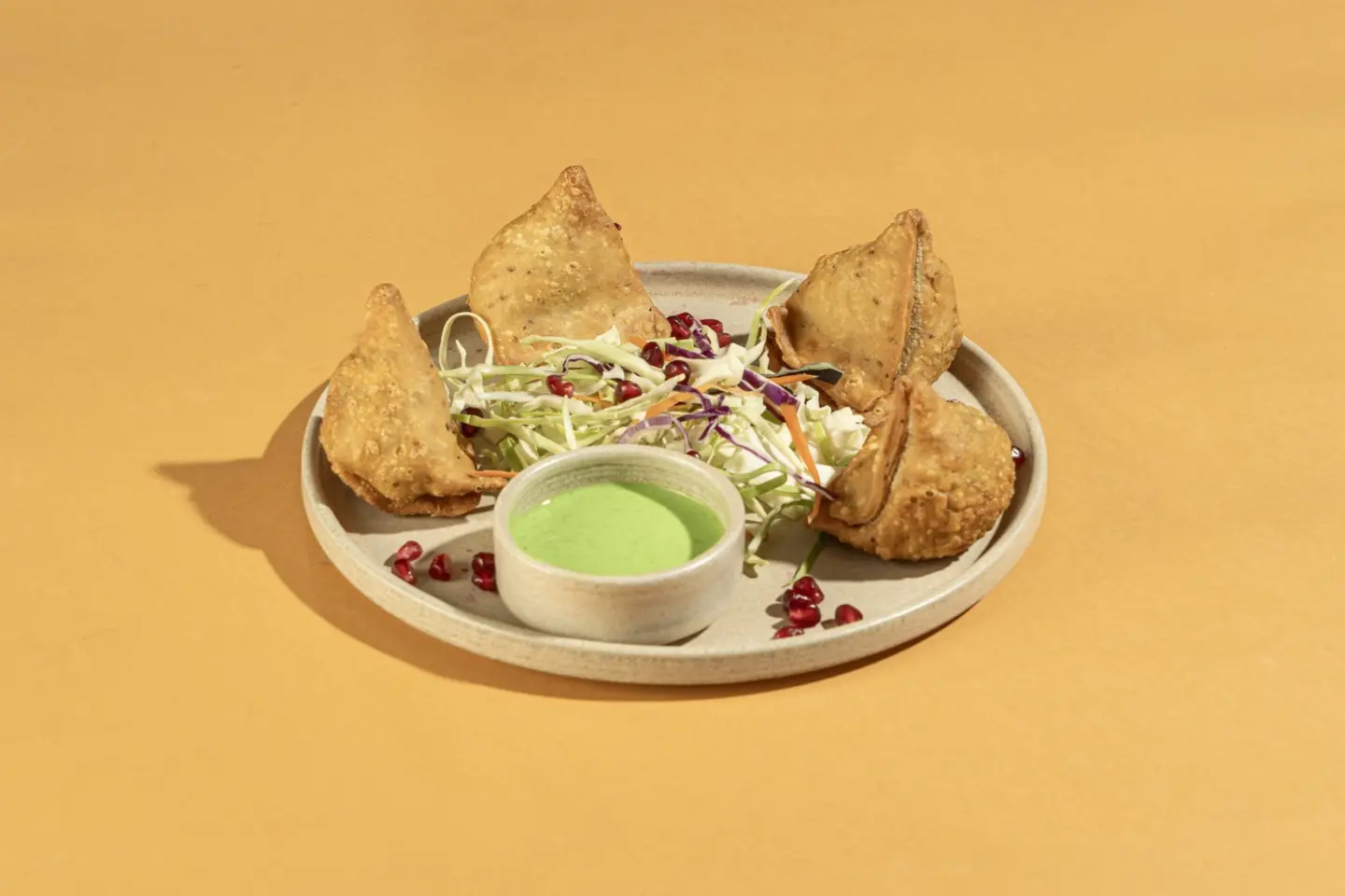 Indian Samosa With Vegetables - Four Pills