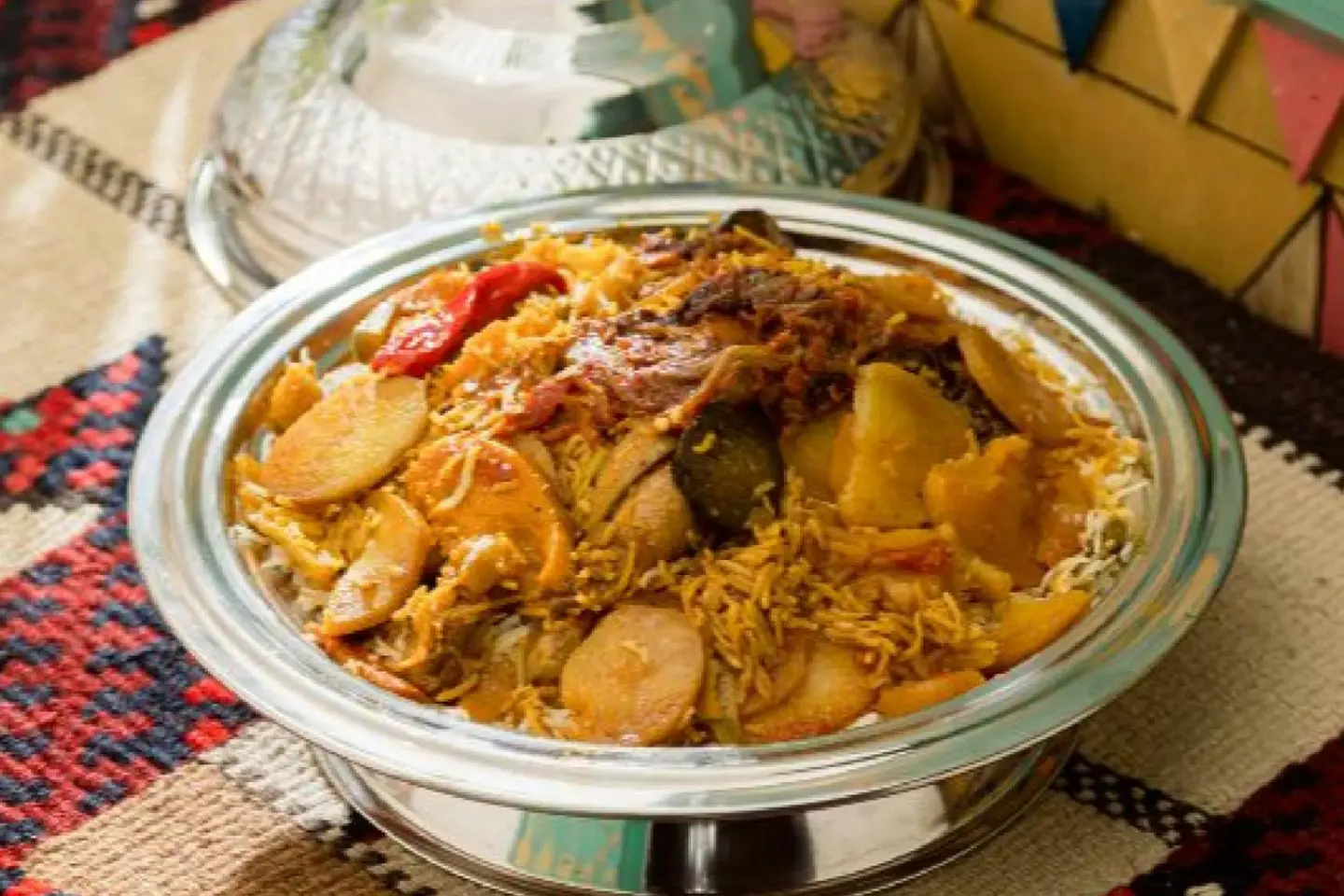 مقلوبة دجاج  -  نصف حبة