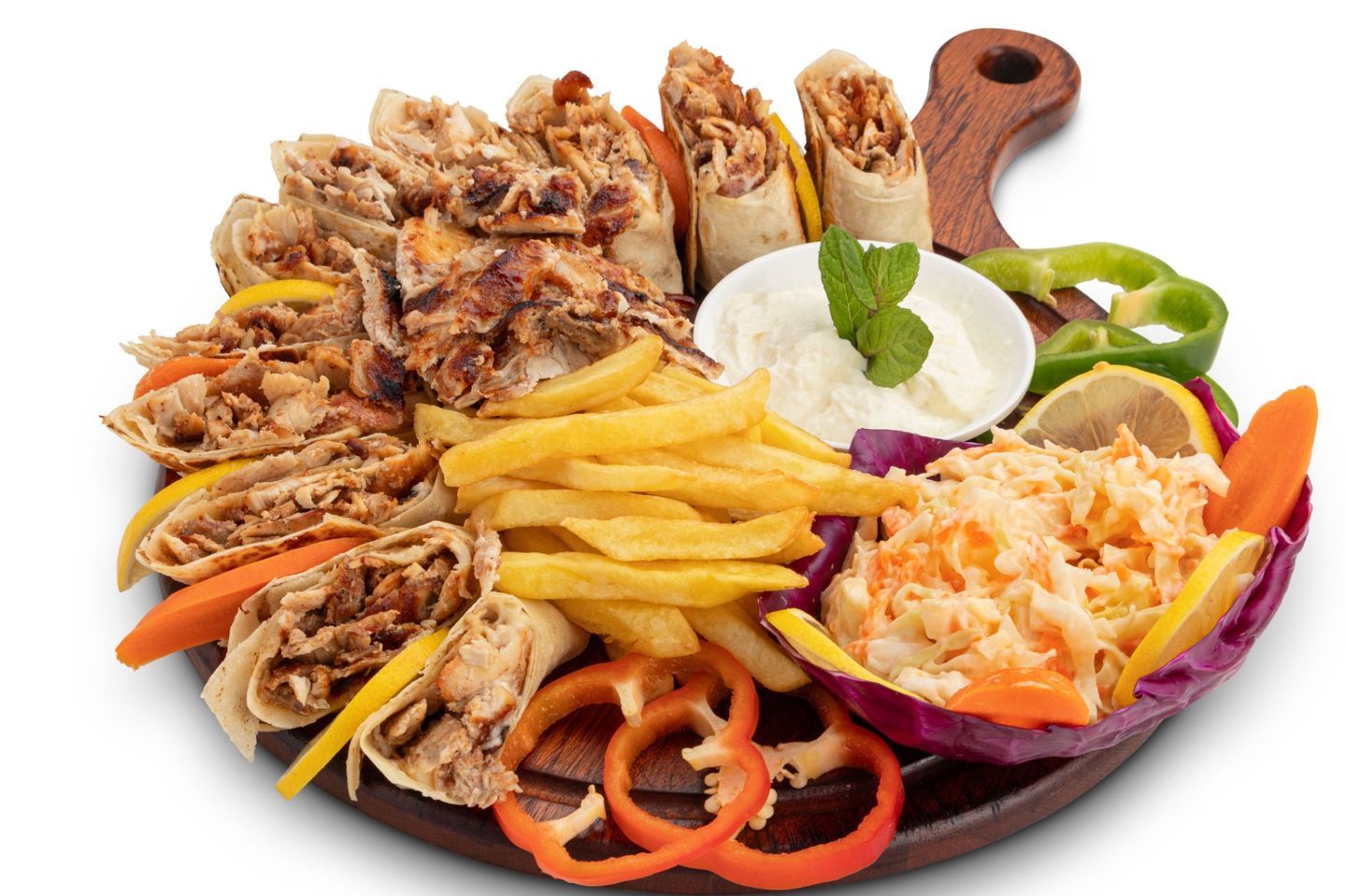 شاورما دجاج عربي دبل - مع جبن