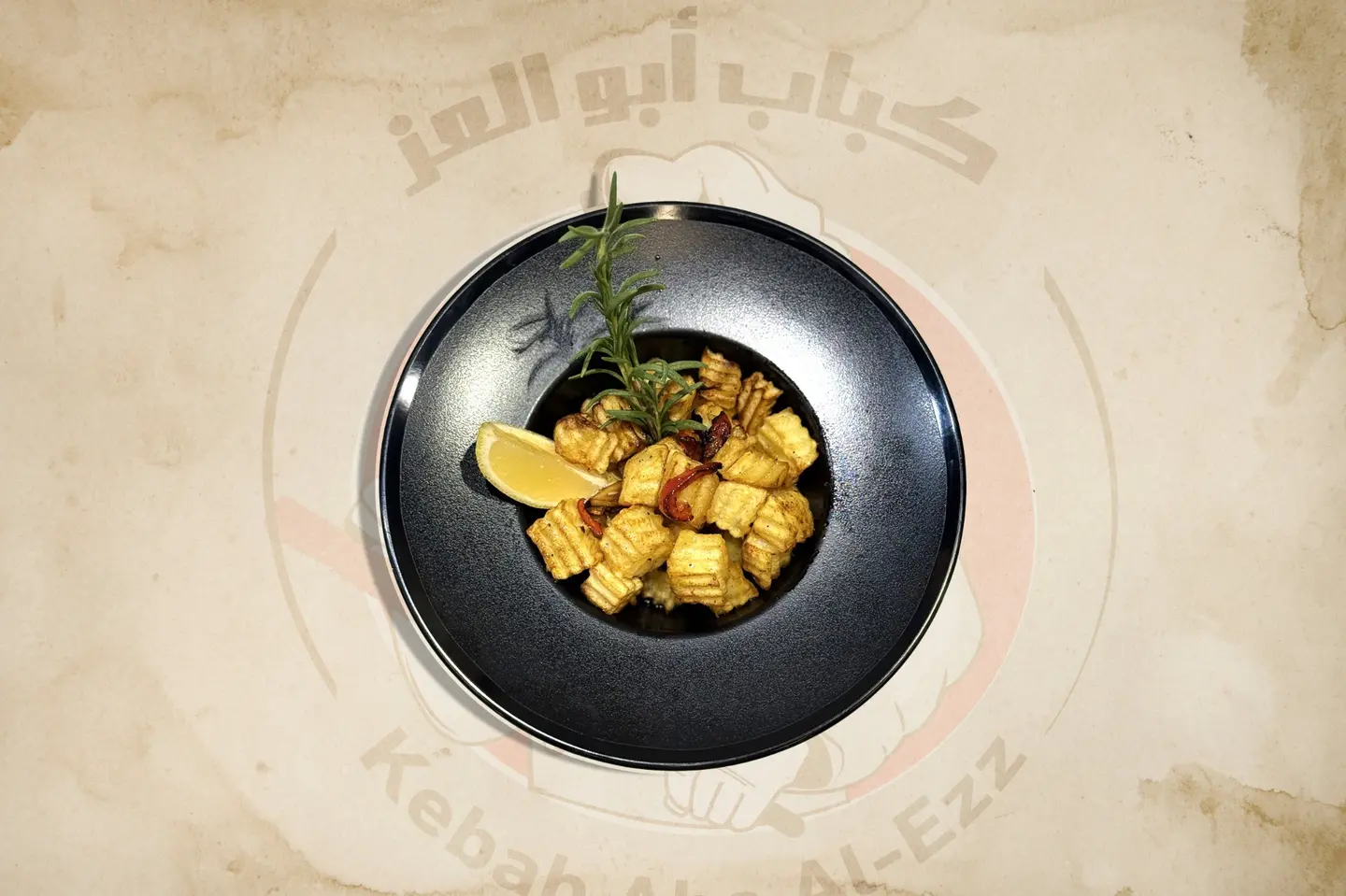 بطاطا حارة - وسط