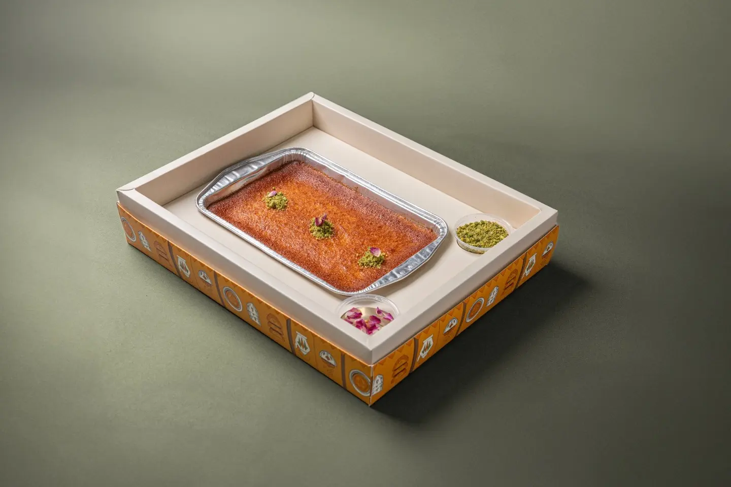 بسبوسة قشطة - بسبوسة قشطة حجم مني