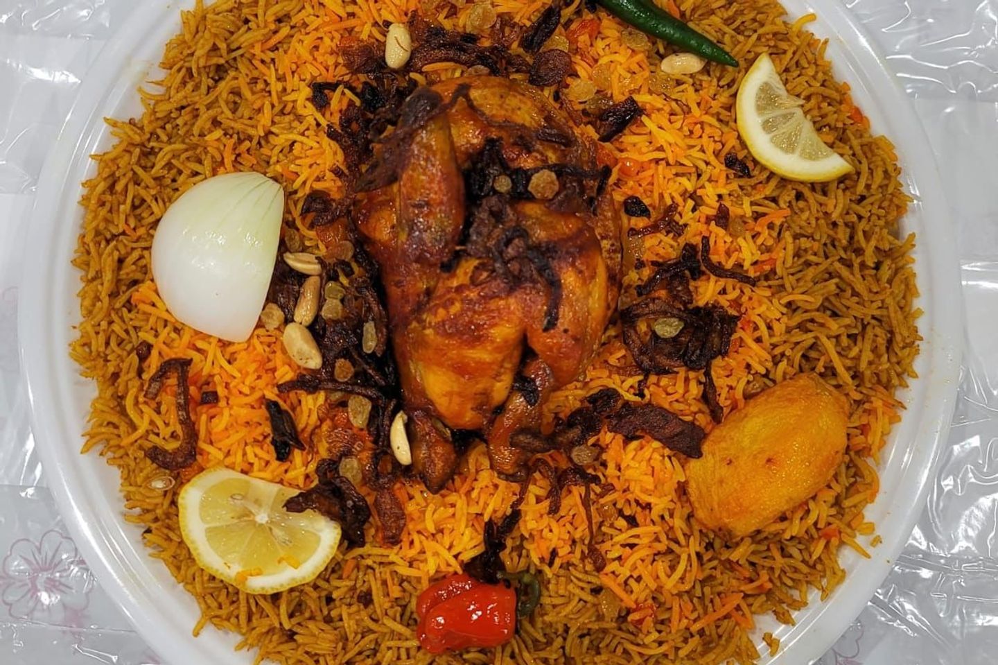 Grilled Chicken And Red Rice - Half Chicken