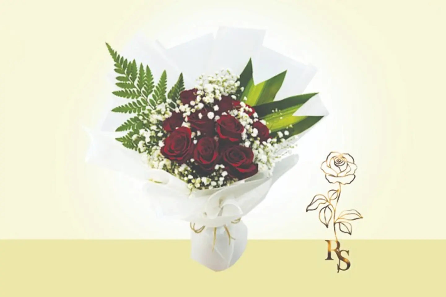 همسة حب أحمر - عشرة ورود