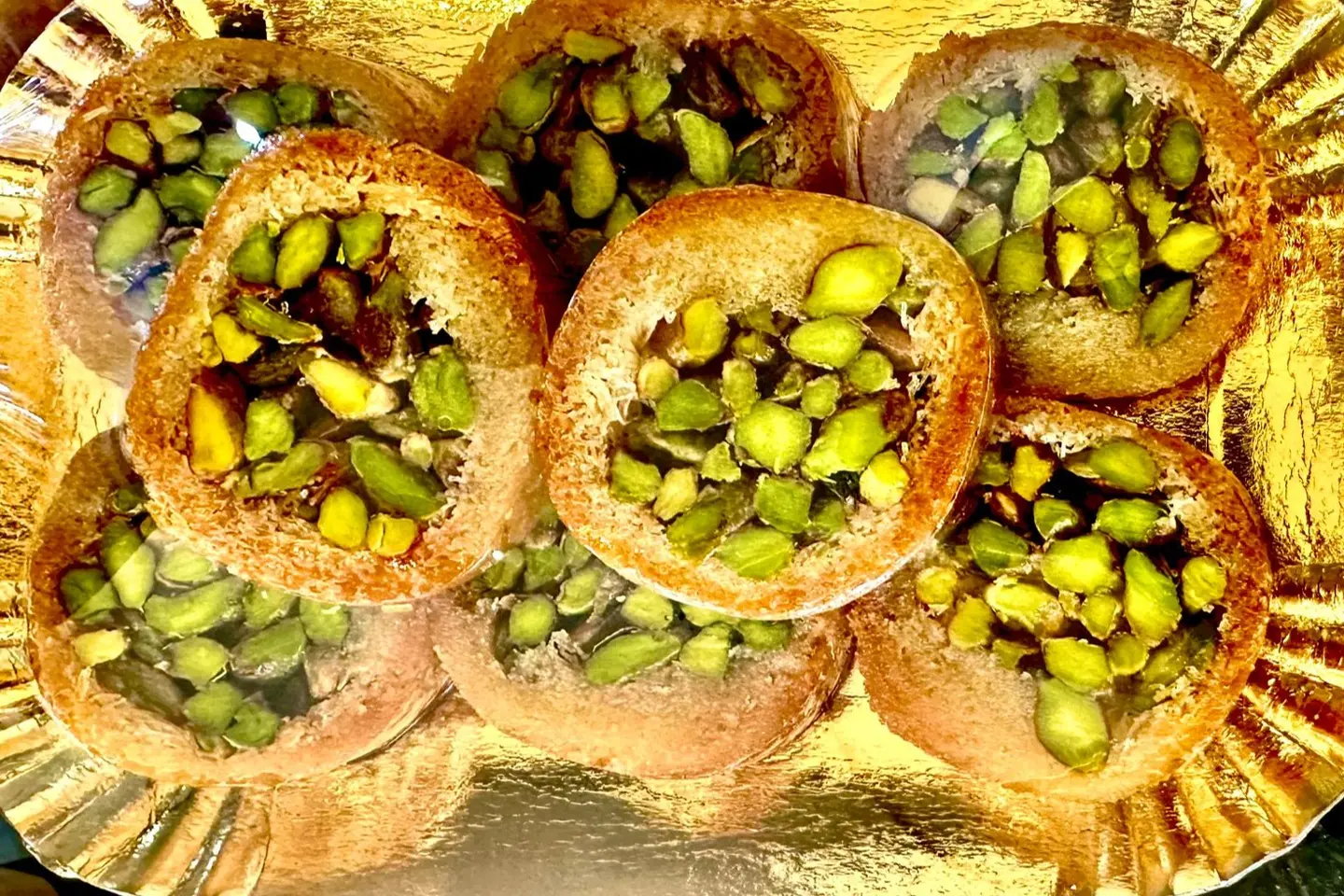 Rolled Kunafah With Pistachio - A Quarter Of A Kilo