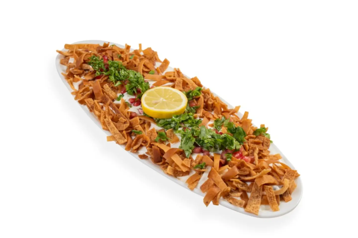 فتة ورق عنب - وسط