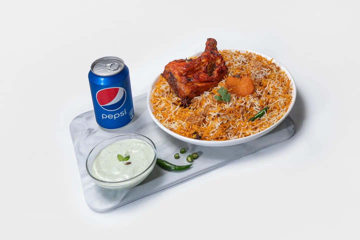 عرض تيكا برياني - قطعة صدرية