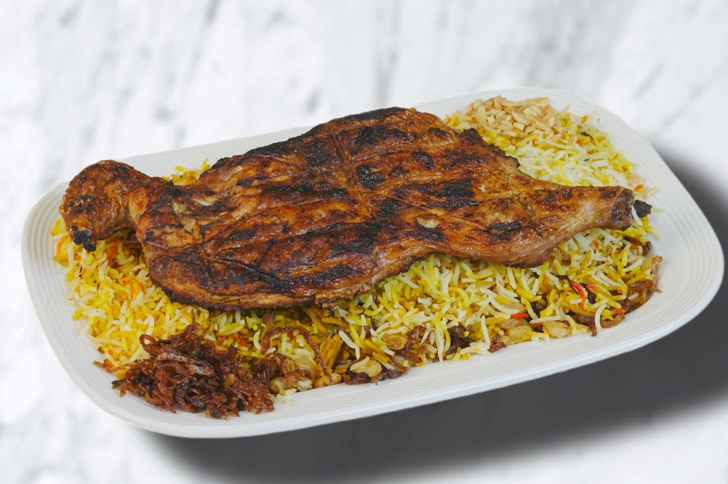 Charcoal Chicken With Rice - Half Chicken