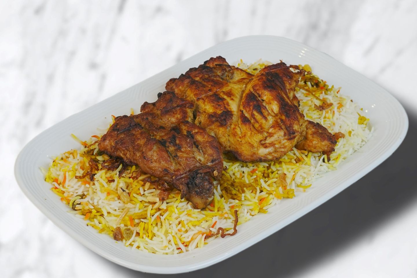 Boneless Chicken With Rice - Half Chicken