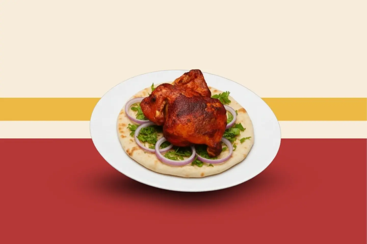 Fresh Plain Grilled Chicken   Without Rice - Quarter Grilled Chicken   Plain